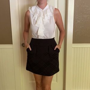 BCBG MaxAzria Black and White Sleeveless Dress